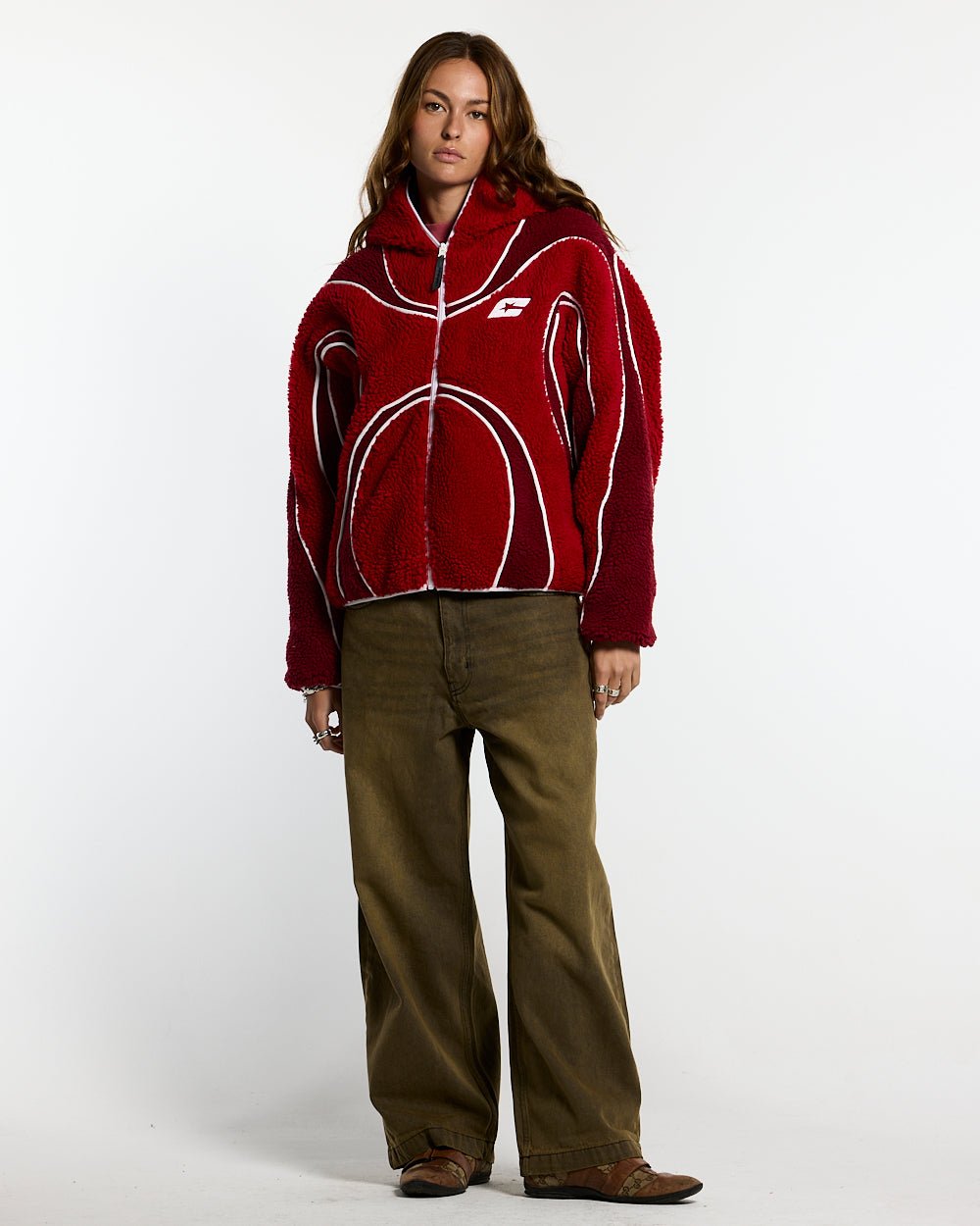 TAKE OFF FLEECE RED
