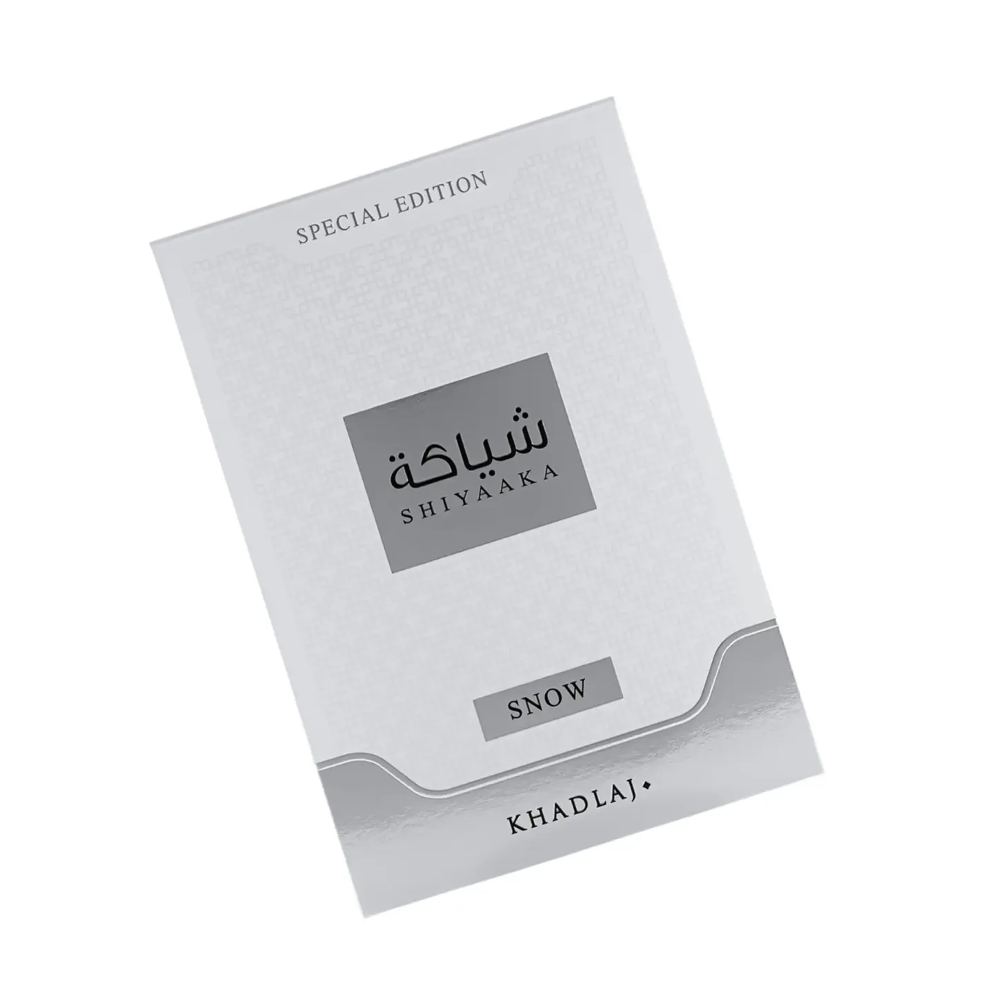 Khadlaj Shiyaaka Snow for Men Eau de Parfum Spray, 3.4 Ounce