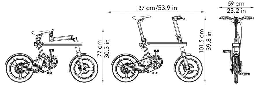 OZOa bike dimensions