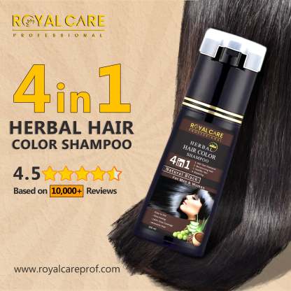4 IN 1 Hair Coloring Shampoo – Natural Black