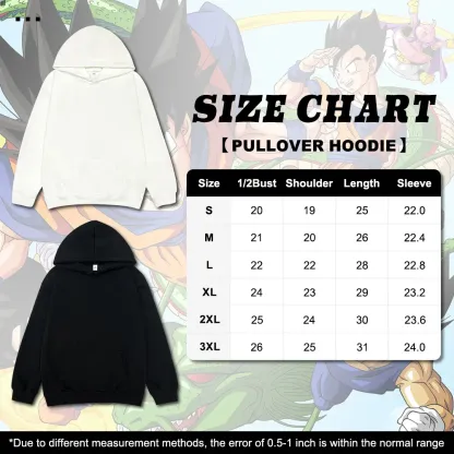 Dragon Ball DBZ Goku Unisex FallFreshness outfits men streetwear 80s 90s graphic tees cotton Anime funny 300g Hoodies men gifts