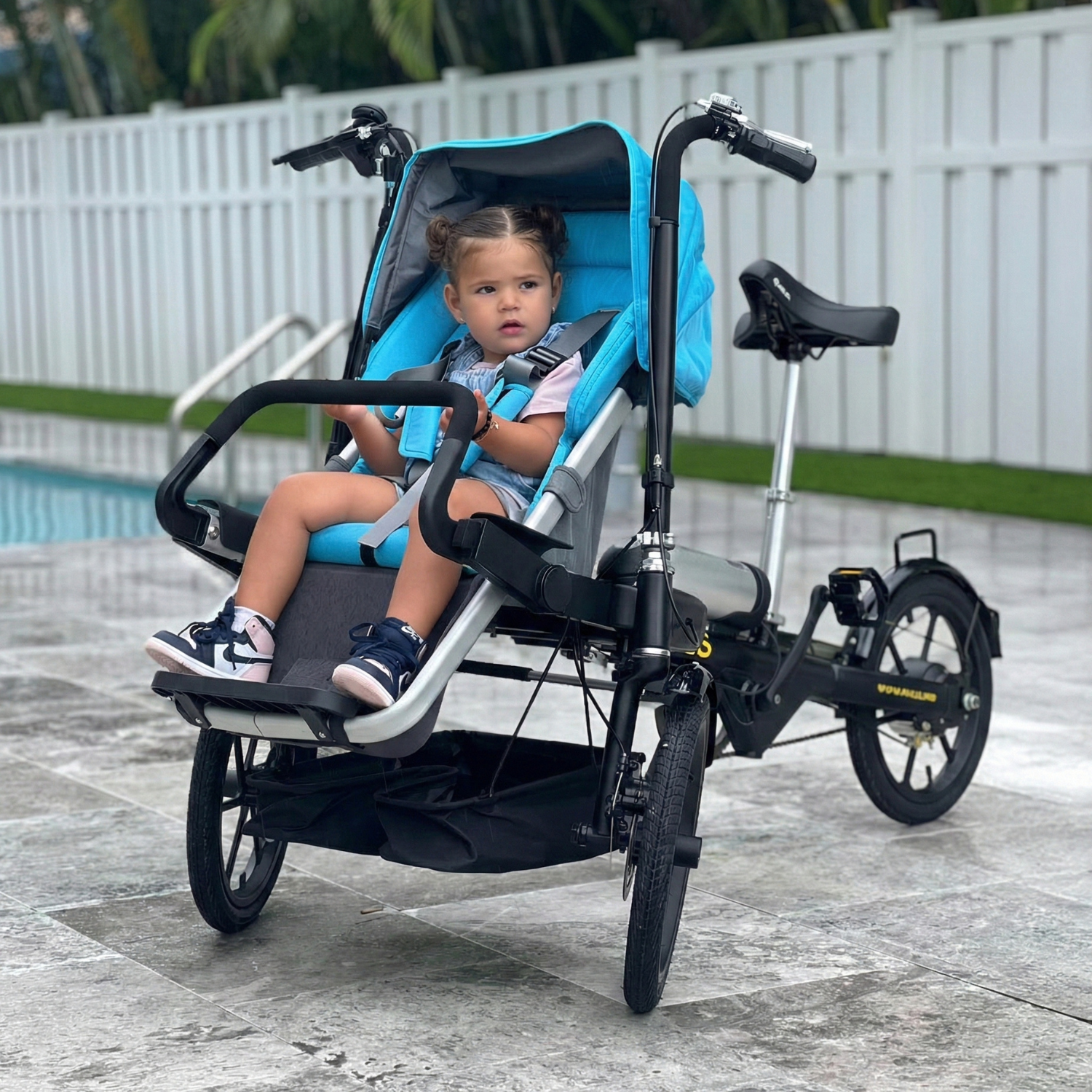 Folding Parent-Child Electric Tricycle