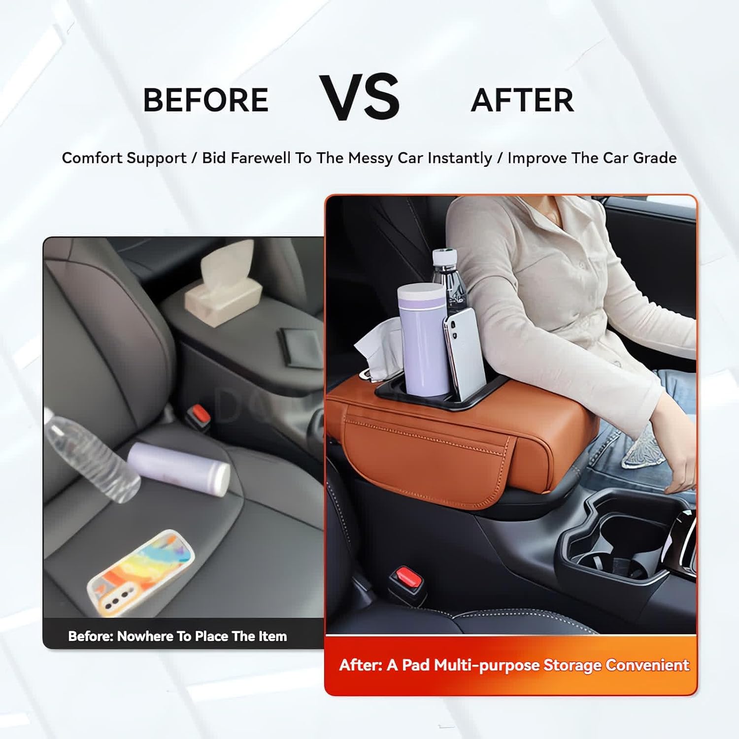 4-in-1 Multi-Functional Car Armrest Organizer