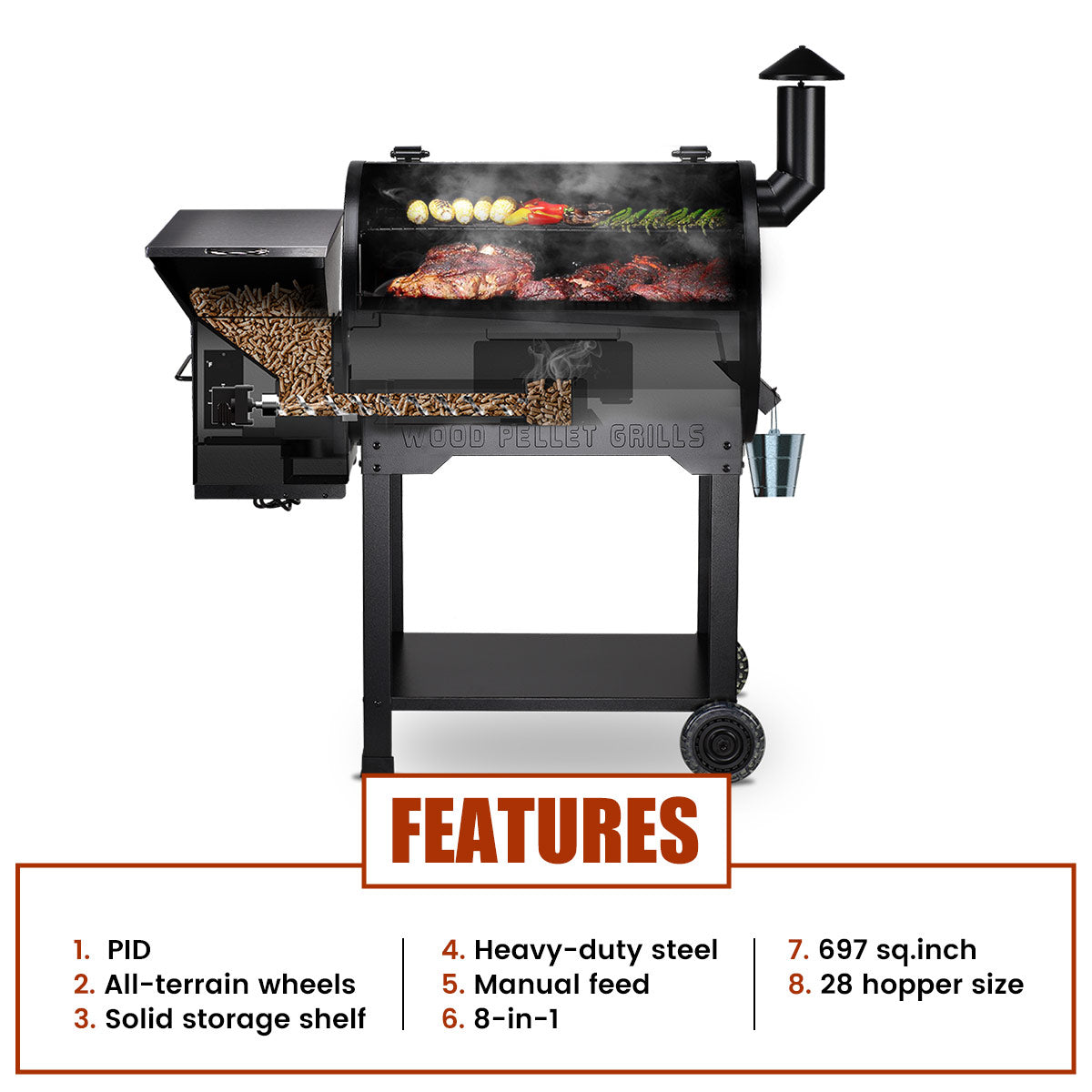 Z GRILLS 7002B3E (STAINLESS STEEL)