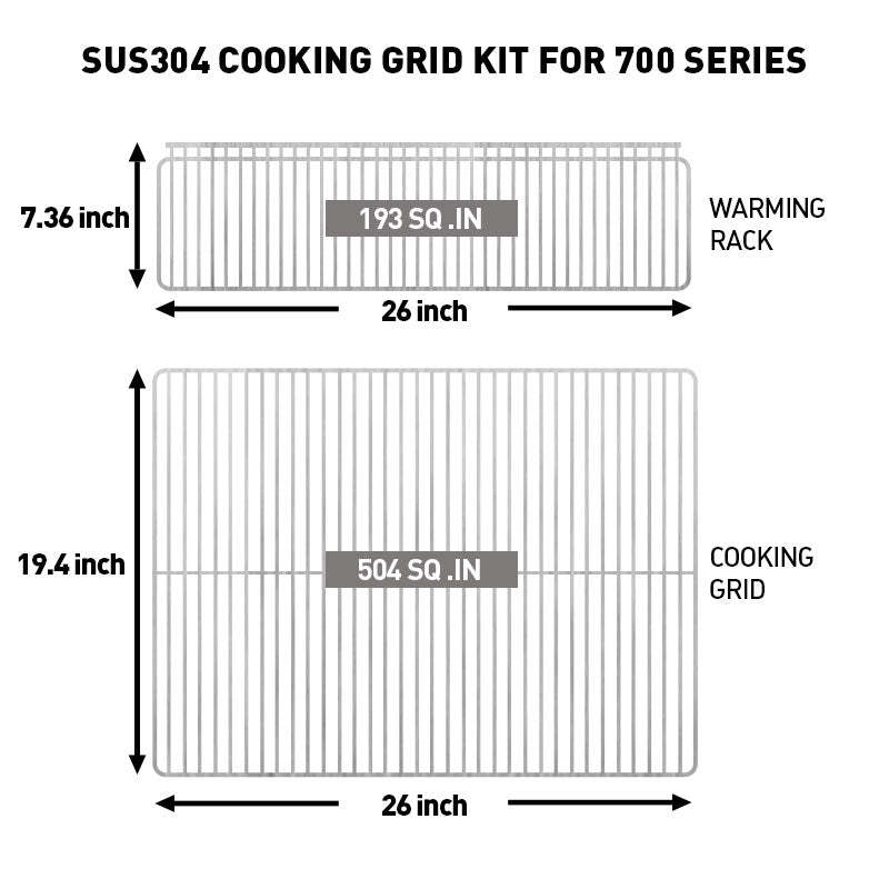 SUS304 COOKING GRID KIT FOR 700 SERIES
