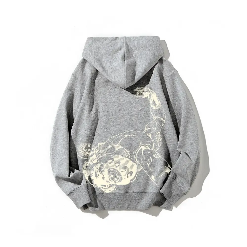 Killer Queen JoJo Character Graphic Hoodie Made in USA | Premium Cotton Streetwear Sweatshirt | JoJo’s Bizarre Adventure Inspired Pullover | Unisex Anime Hoodie Oversized Fit