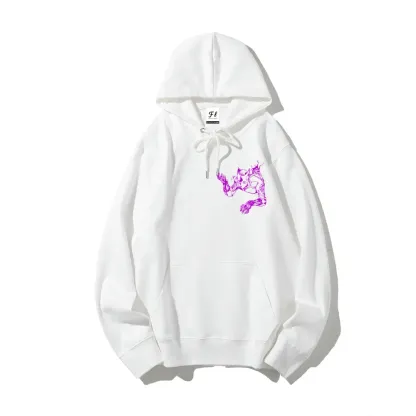 Killer Queen JoJo Character Graphic Hoodie Made in USA | Premium Cotton Streetwear Sweatshirt | JoJo’s Bizarre Adventure Inspired Pullover | Unisex Anime Hoodie Oversized Fit