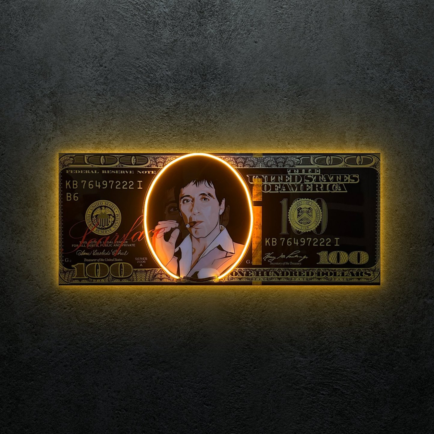 Exclusive Golden Scarface Dollar