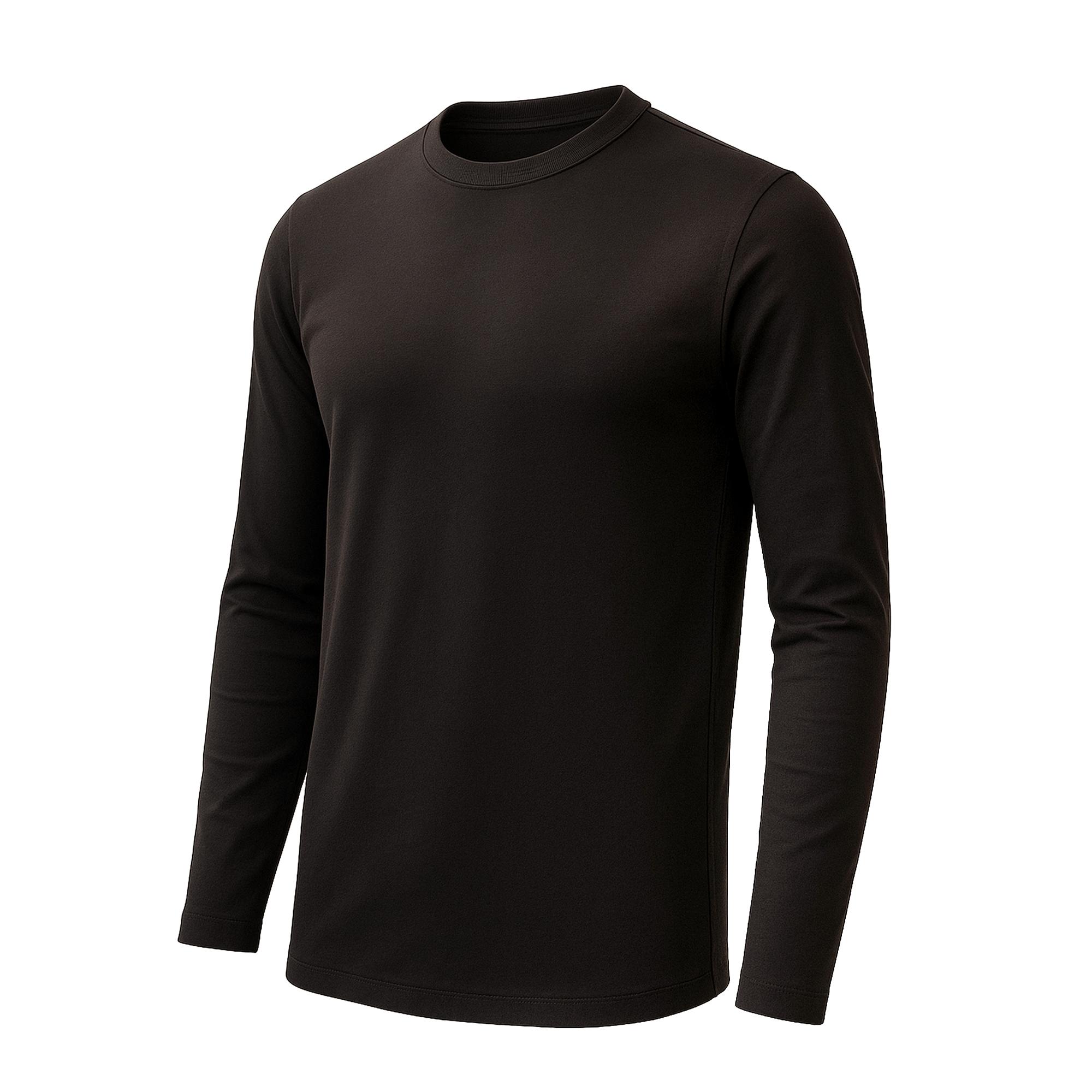 Crew Neck Long Sleeve Tee - 100% U.S. Cotton | Plastic Free