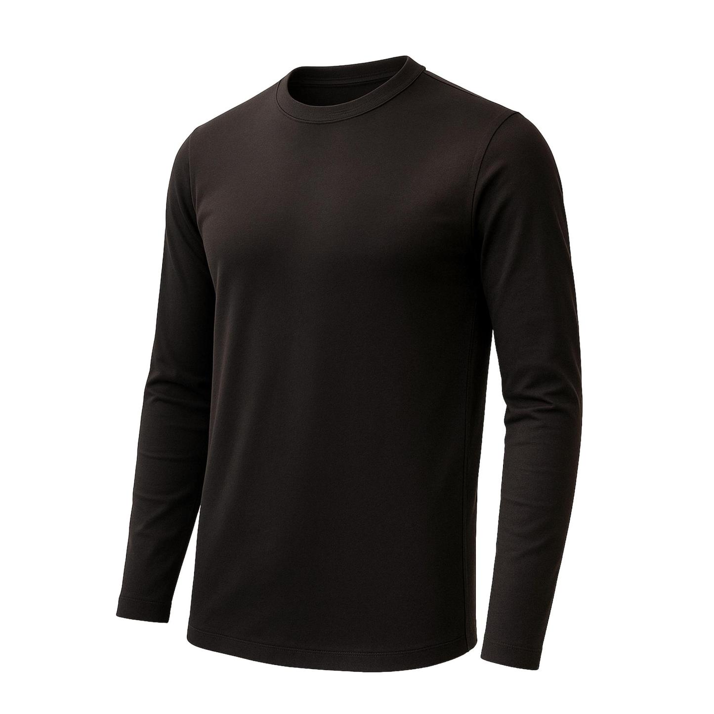 Crew Neck Long Sleeve Tee - 100% U.S. Cotton | Plastic Free