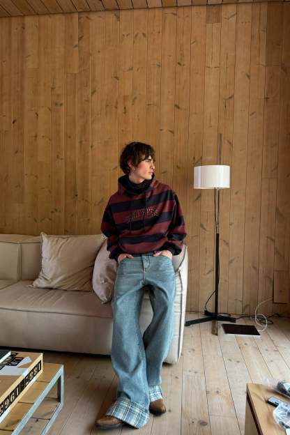 Oak Light Blue Pants