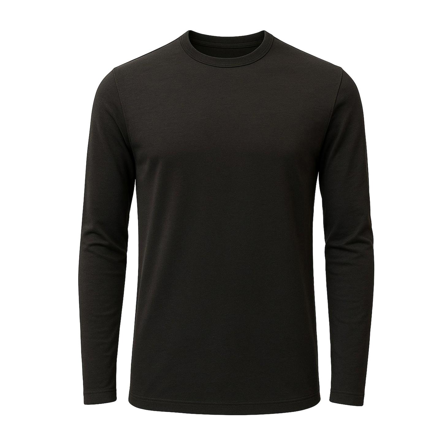 Crew Neck Long Sleeve Tee - 100% U.S. Cotton | Plastic Free