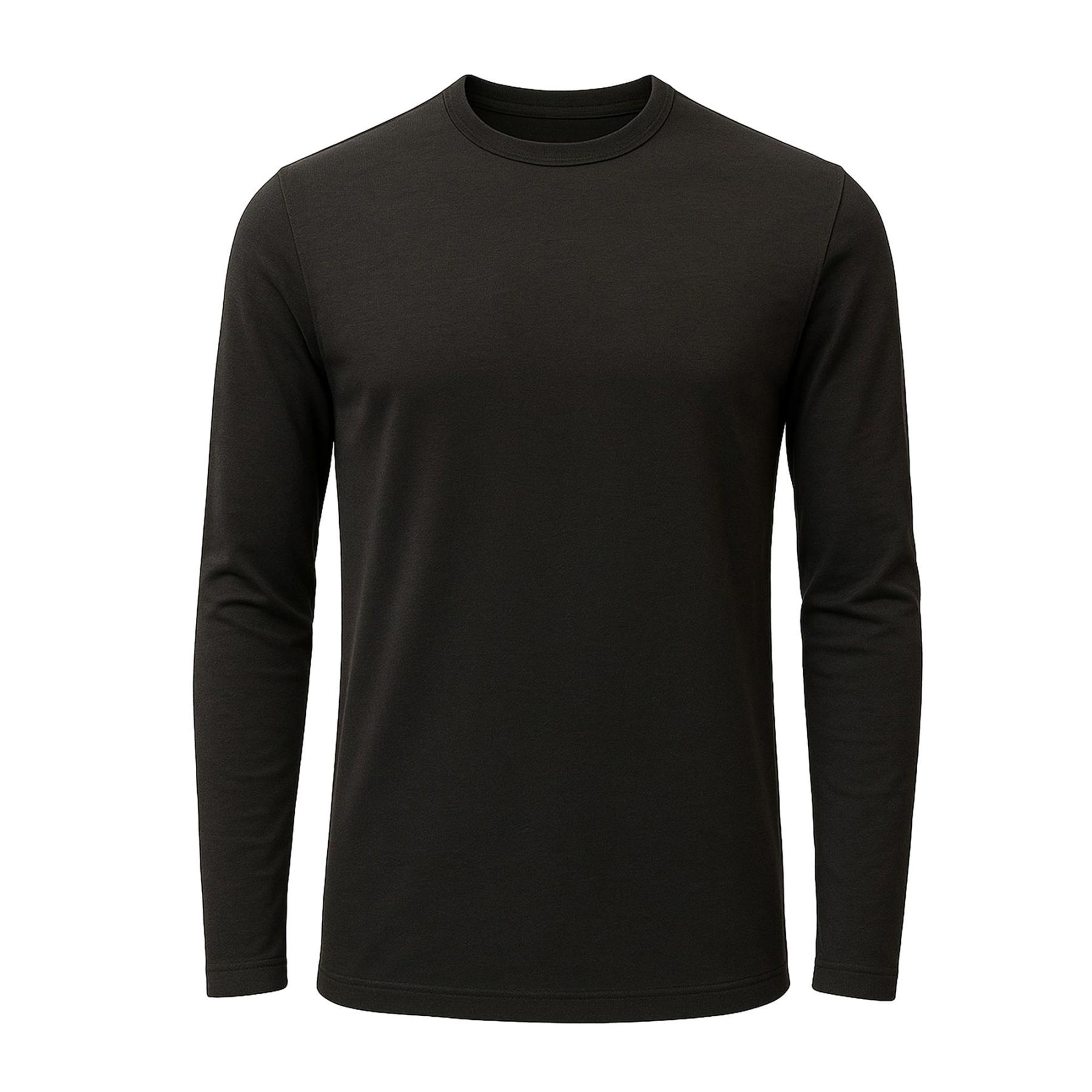 Crew Neck Long Sleeve Tee - 100% U.S. Cotton | Plastic Free
