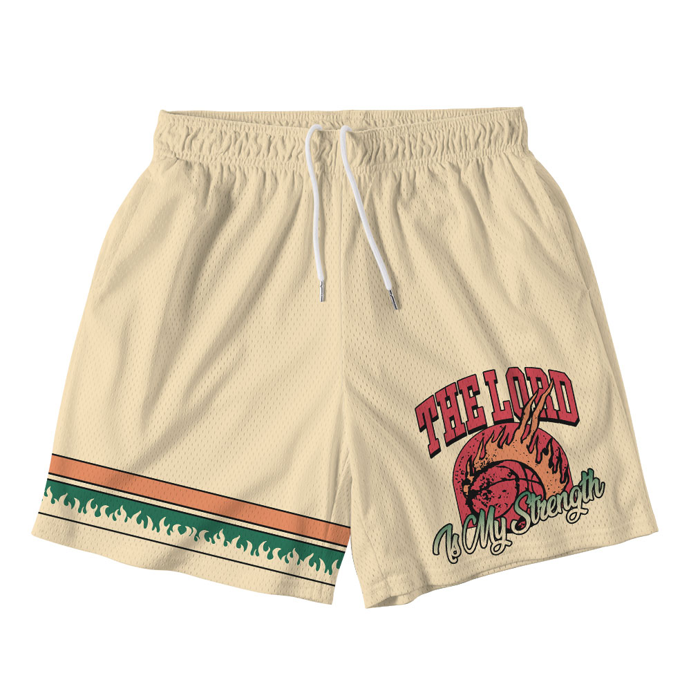 The Lord Is My Strength Christian Mesh Shorts