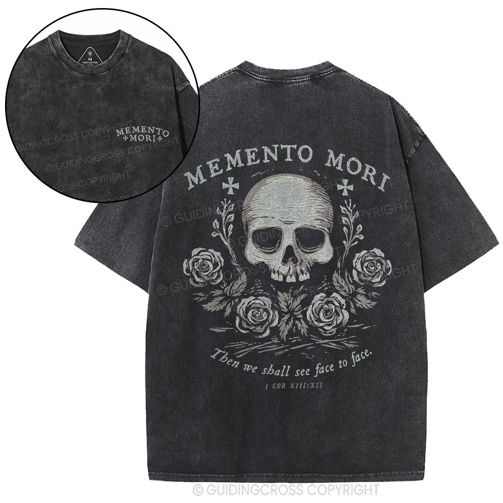 Then We Shall See Face To Face Christian Washed T-Shirt