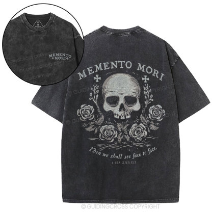 Then We Shall See Face To Face Christian Washed T-Shirt