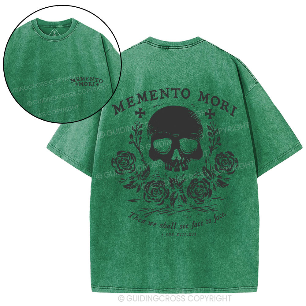 Then We Shall See Face To Face Christian Washed T-Shirt