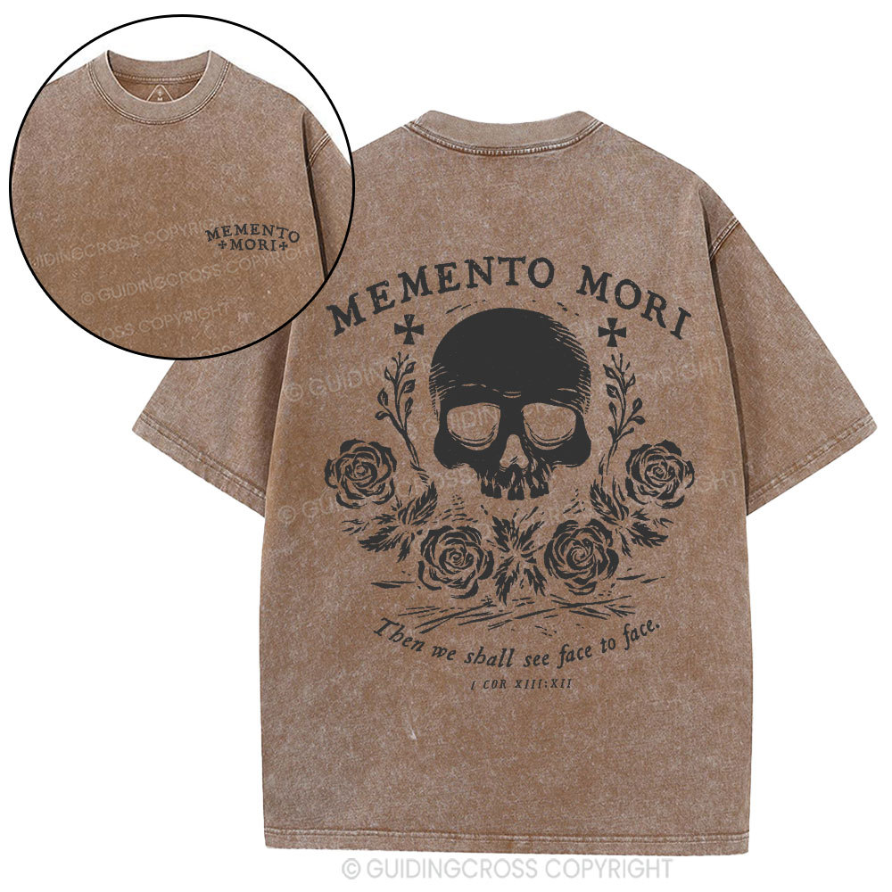 Then We Shall See Face To Face Christian Washed T-Shirt