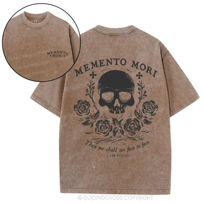 Then We Shall See Face To Face Christian Washed T-Shirt