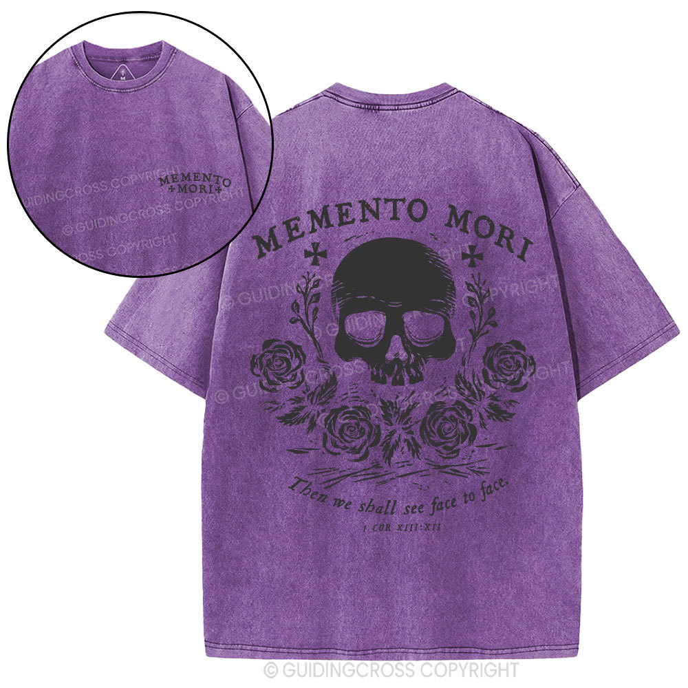 Then We Shall See Face To Face Christian Washed T-Shirt