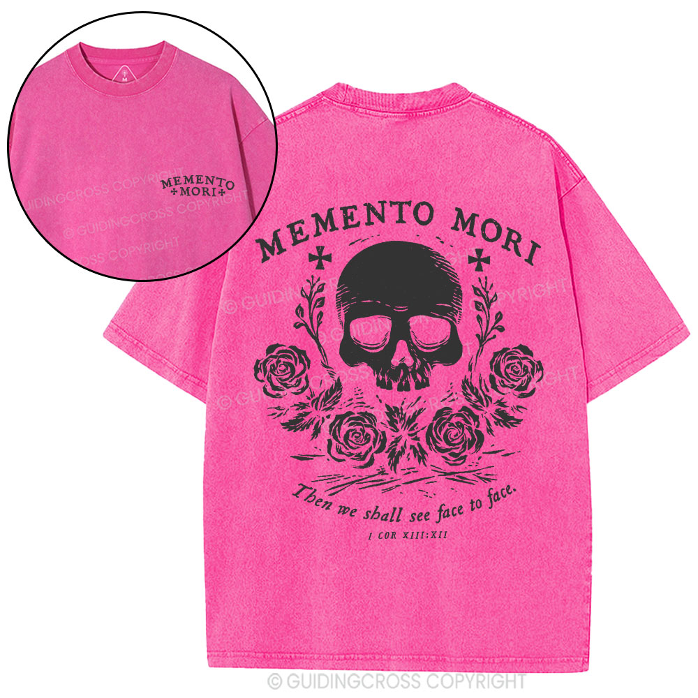 Then We Shall See Face To Face Christian Washed T-Shirt