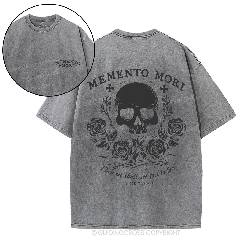 Then We Shall See Face To Face Christian Washed T-Shirt