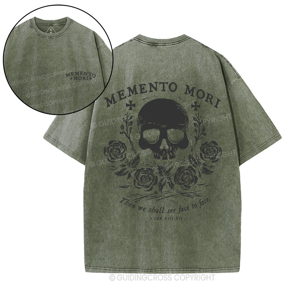 Then We Shall See Face To Face Christian Washed T-Shirt