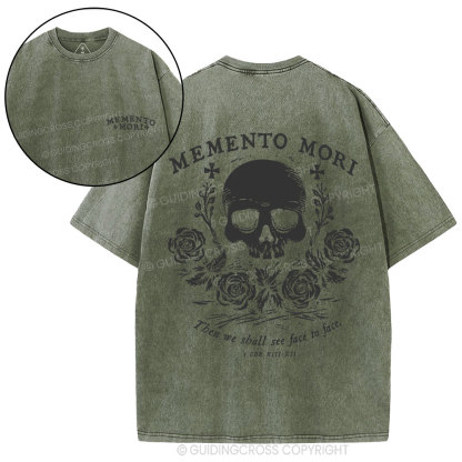 Then We Shall See Face To Face Christian Washed T-Shirt