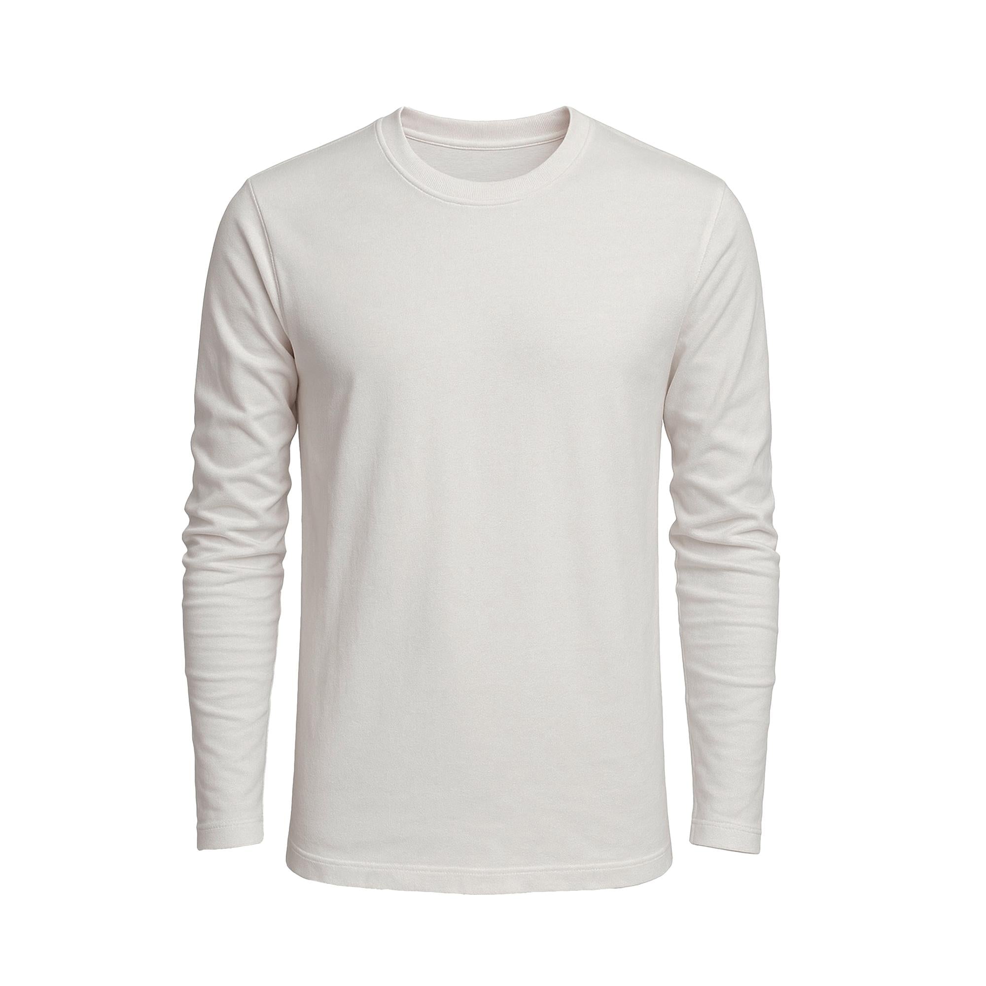 Crew Neck Long Sleeve Tee - 100% U.S. Cotton | Plastic Free