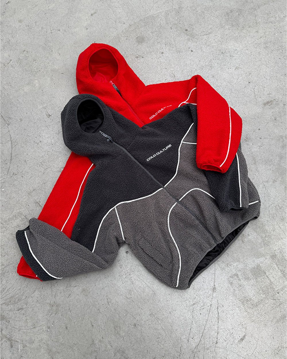 NO RISK FLEECE JACKET HEAVY GREY/DUST GREY