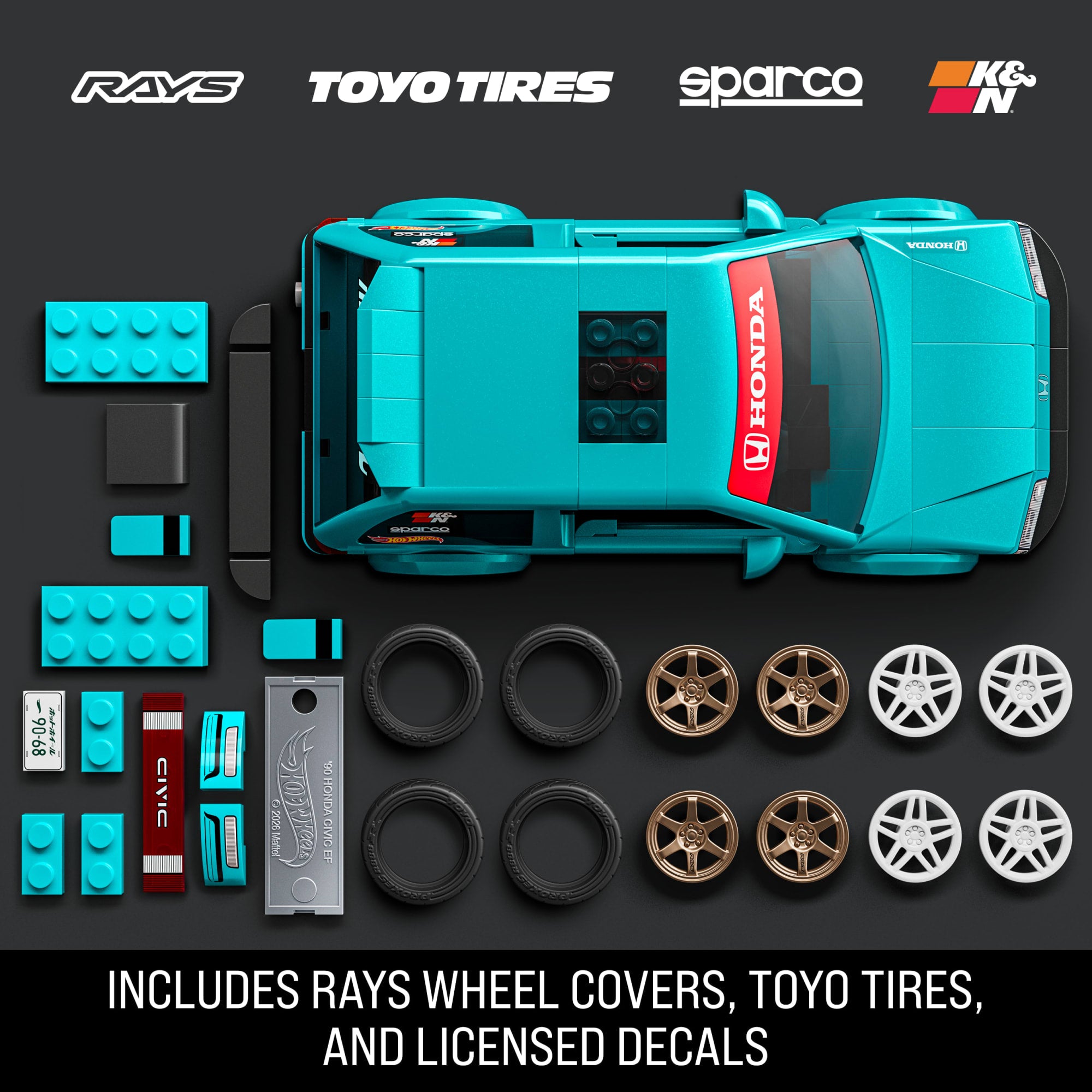 ’90 Honda Civic Ef Building Toy Kit