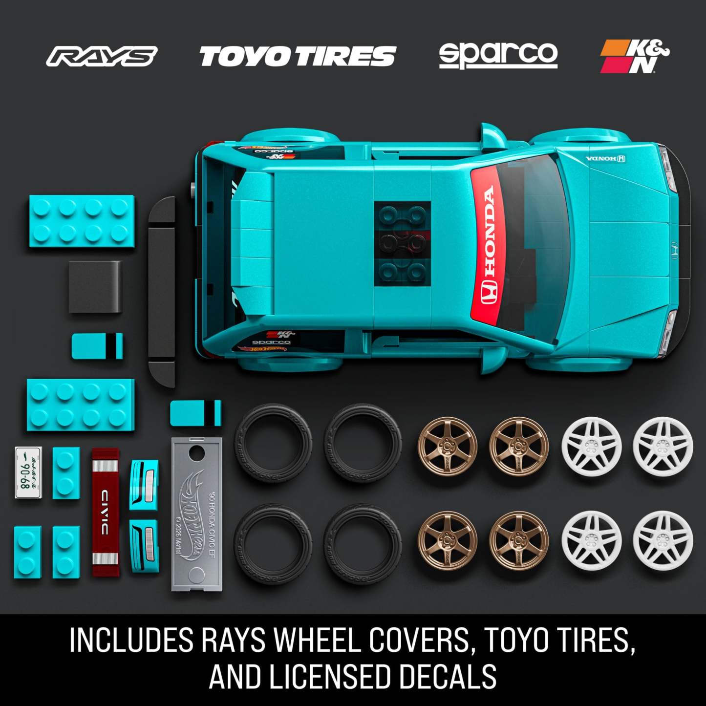 ’90 Honda Civic Ef Building Toy Kit