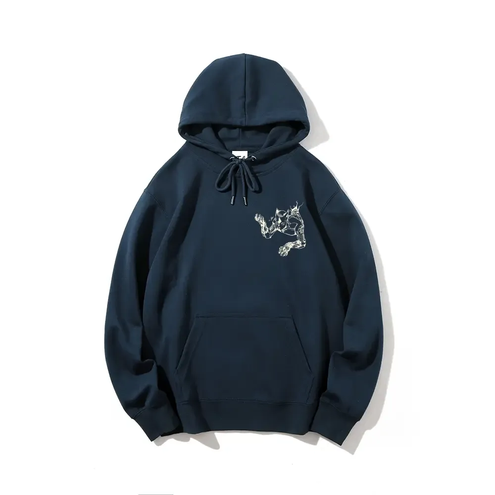 Killer Queen JoJo Character Graphic Hoodie Made in USA | Premium Cotton Streetwear Sweatshirt | JoJo’s Bizarre Adventure Inspired Pullover | Unisex Anime Hoodie Oversized Fit