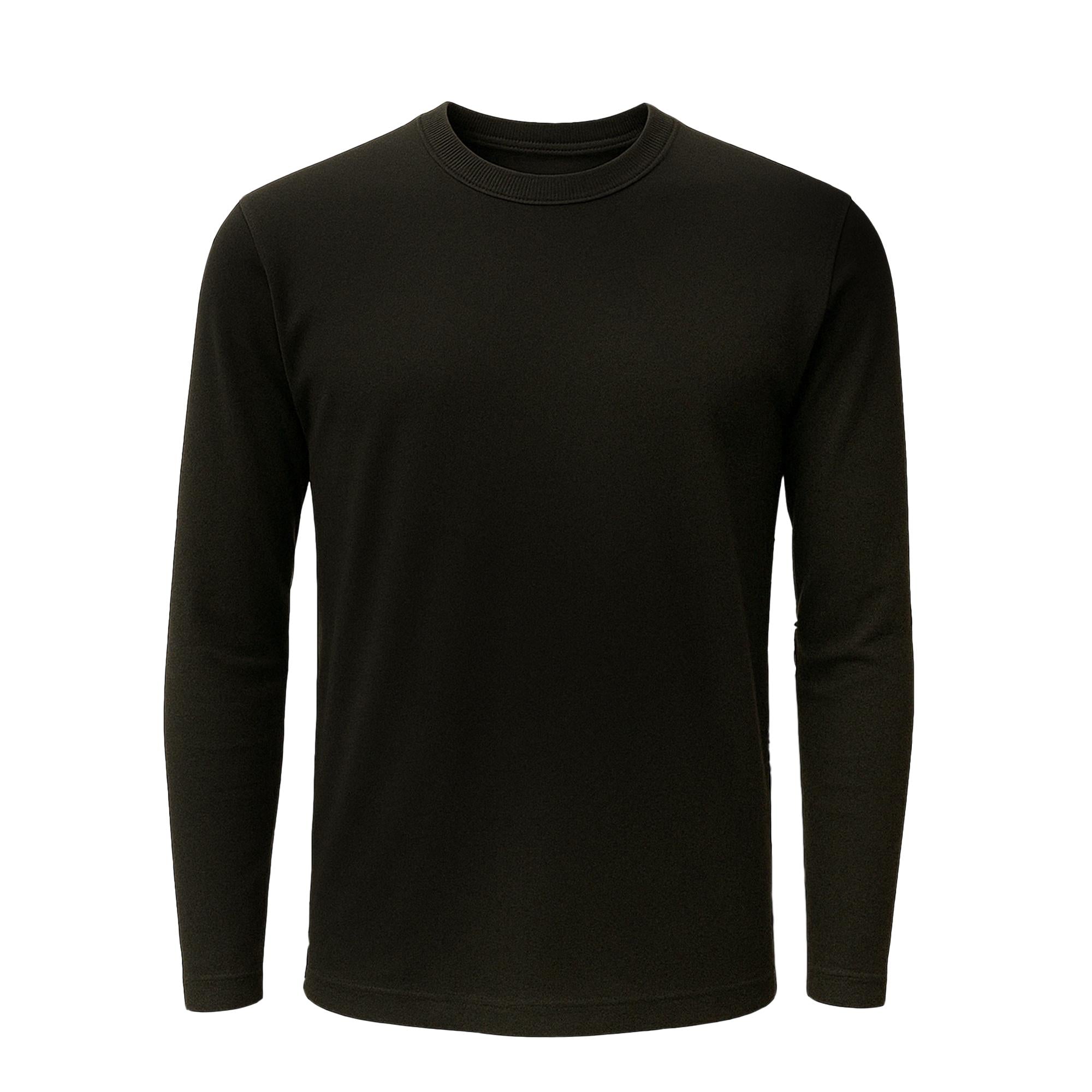 Crew Neck Long Sleeve Tee - 100% U.S. Cotton | Plastic Free