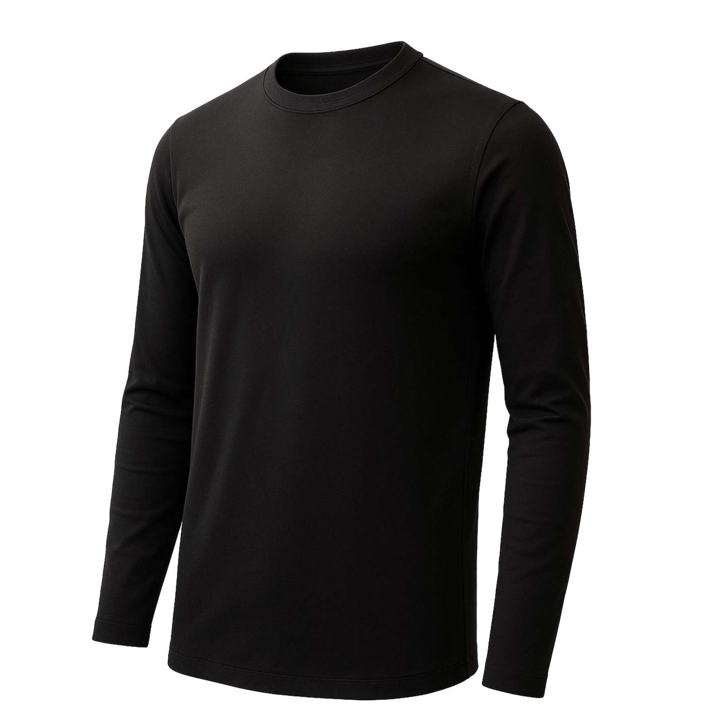 Crew Neck Long Sleeve Tee - 100% U.S. Cotton | Plastic Free
