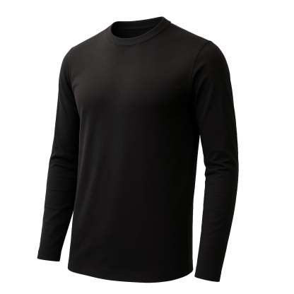Crew Neck Long Sleeve Tee - 100% U.S. Cotton | Plastic Free