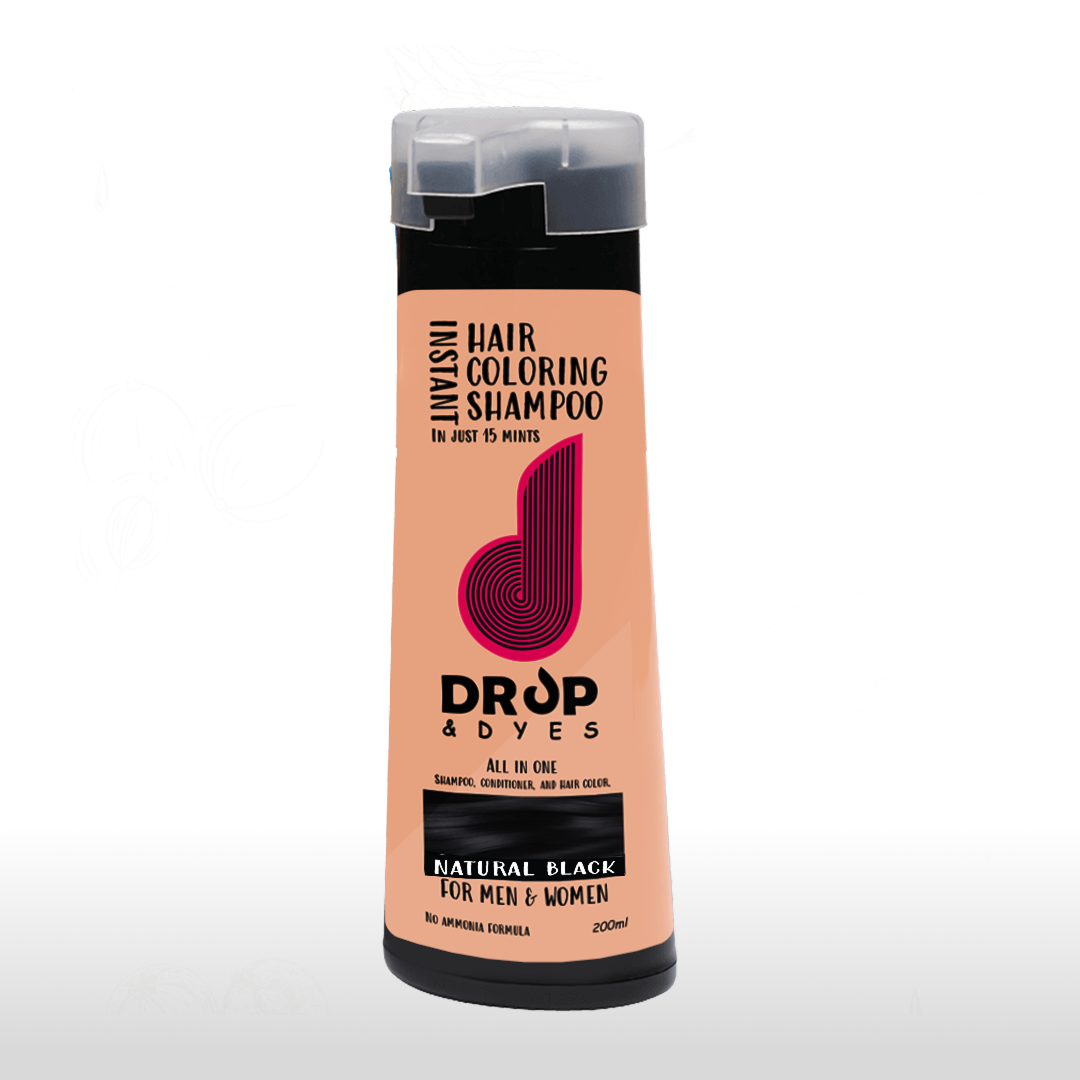 Drop and Dyes 5 In 1 Hair Coloring Shampoo - 200ml