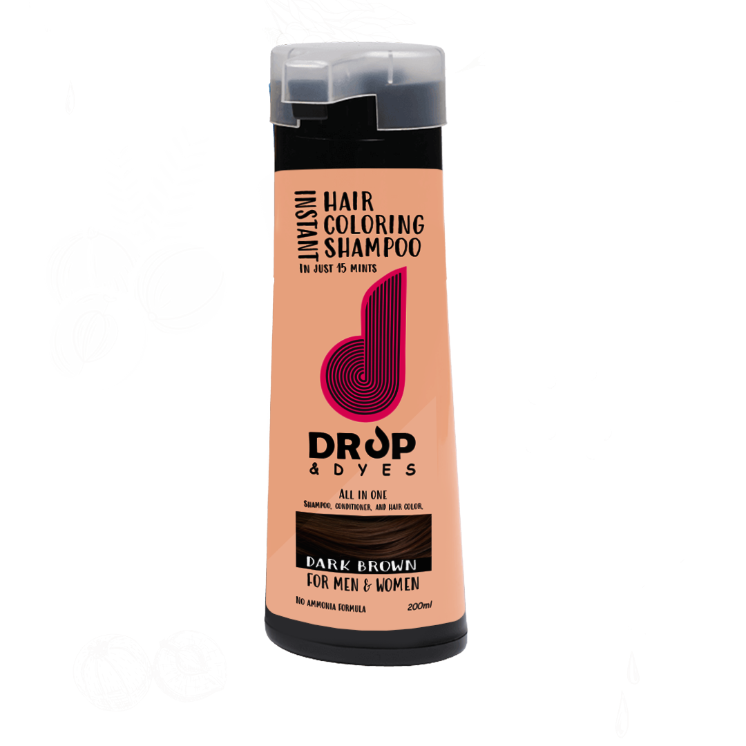 Drop and Dyes 5 In 1 Hair Coloring Shampoo - 200ml