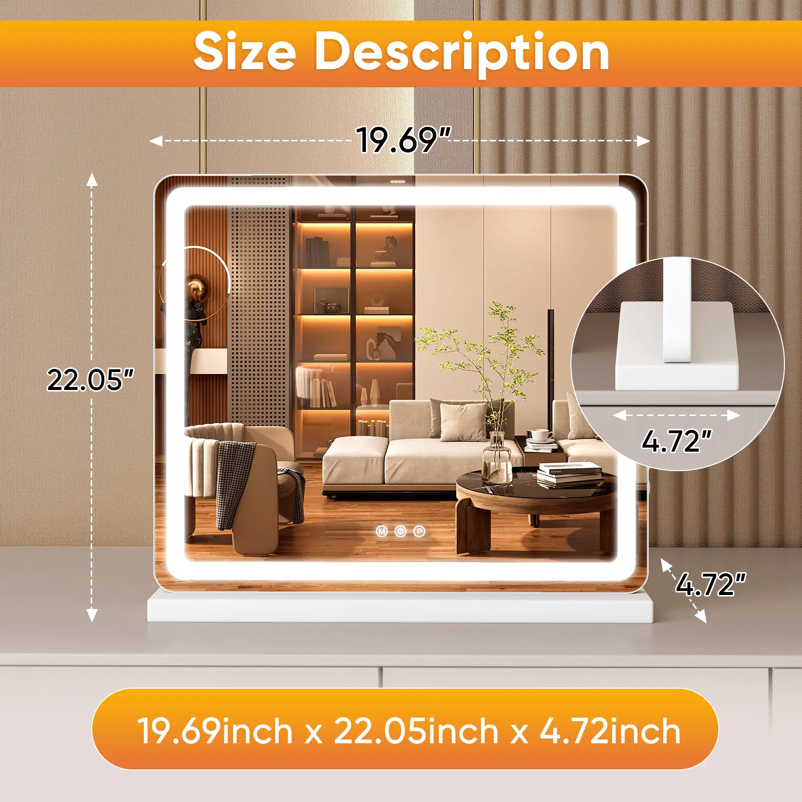 LED Lighted Vanity Mirror