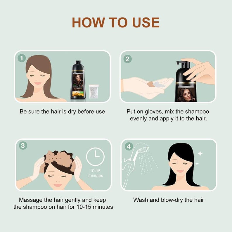 5-in-1 Hair Dye Shampoo