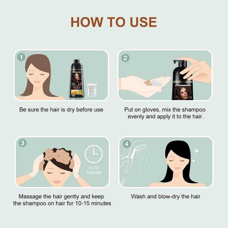 5-in-1 Hair Dye Shampoo