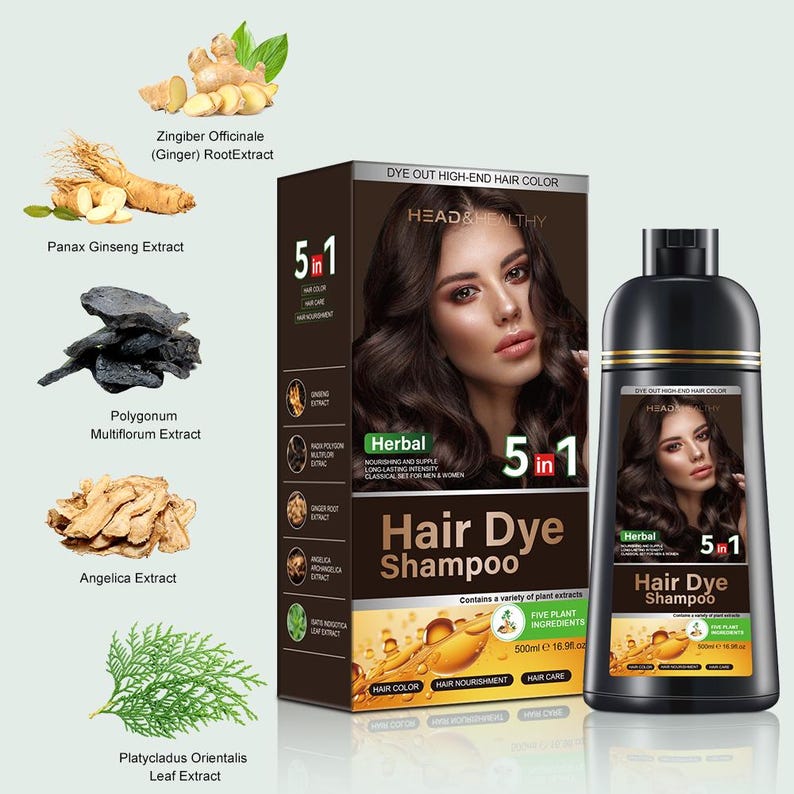 5-in-1 Hair Dye Shampoo