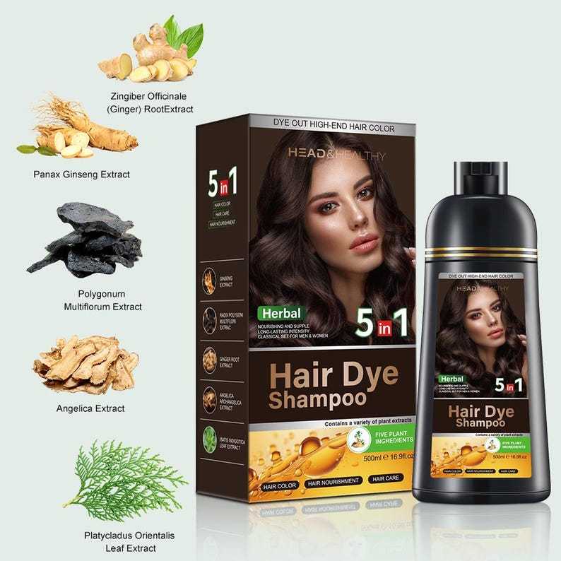 5-in-1 Hair Dye Shampoo