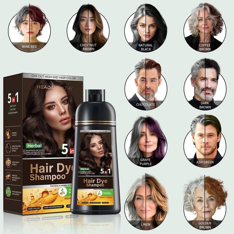 5-in-1 Hair Dye Shampoo
