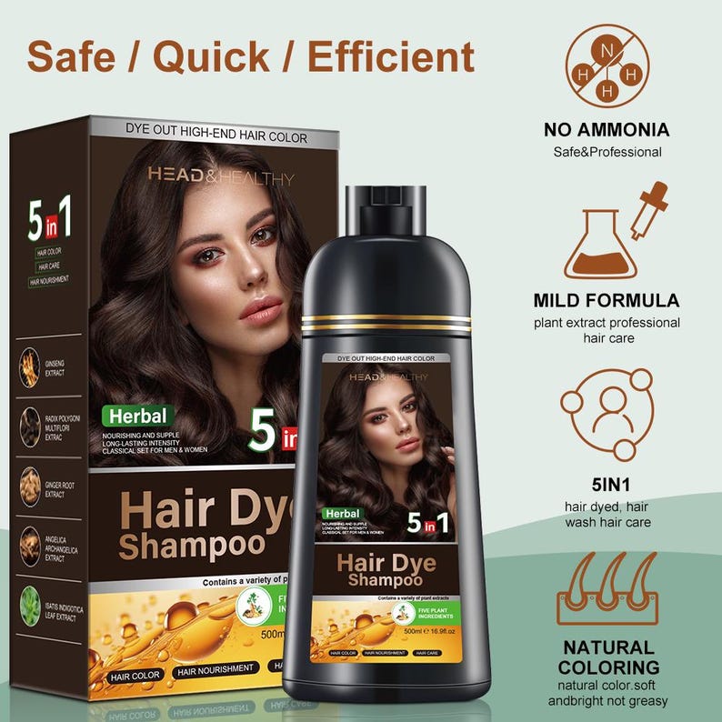 5-in-1 Hair Dye Shampoo