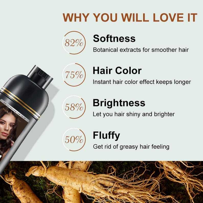 5-in-1 Hair Dye Shampoo