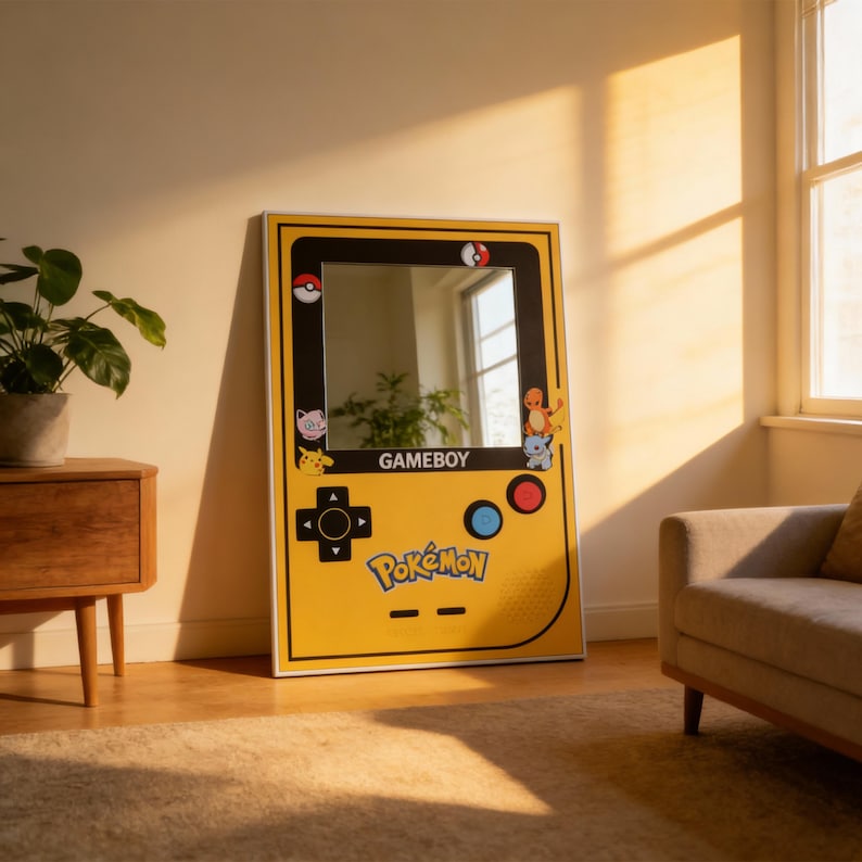 Retro Gamer Handheld Mirror