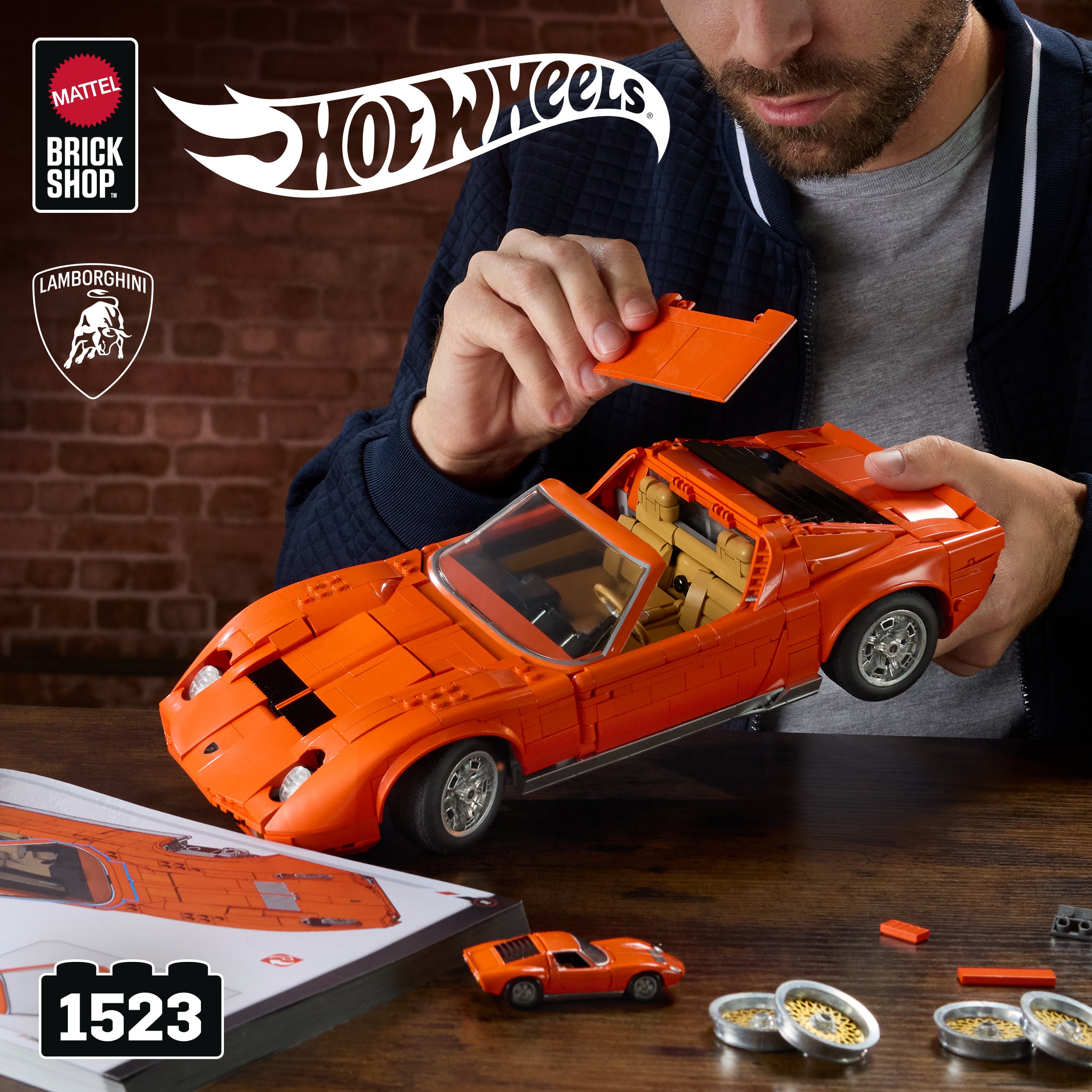 ’71 Lamborghini Miura P400 Sv Building Toy Kit