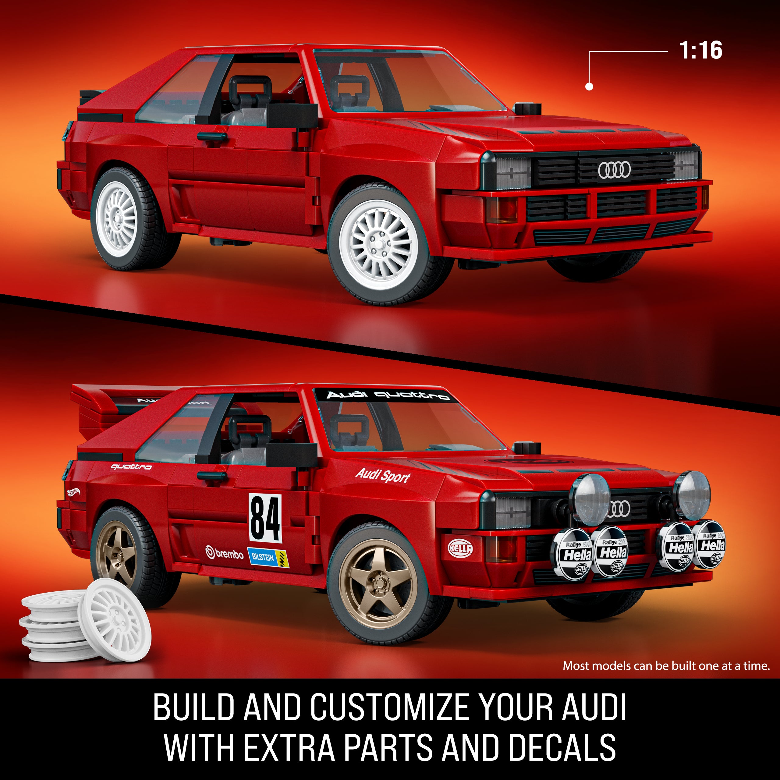 ’84 Audi Sport Quattro Building Toy Kit