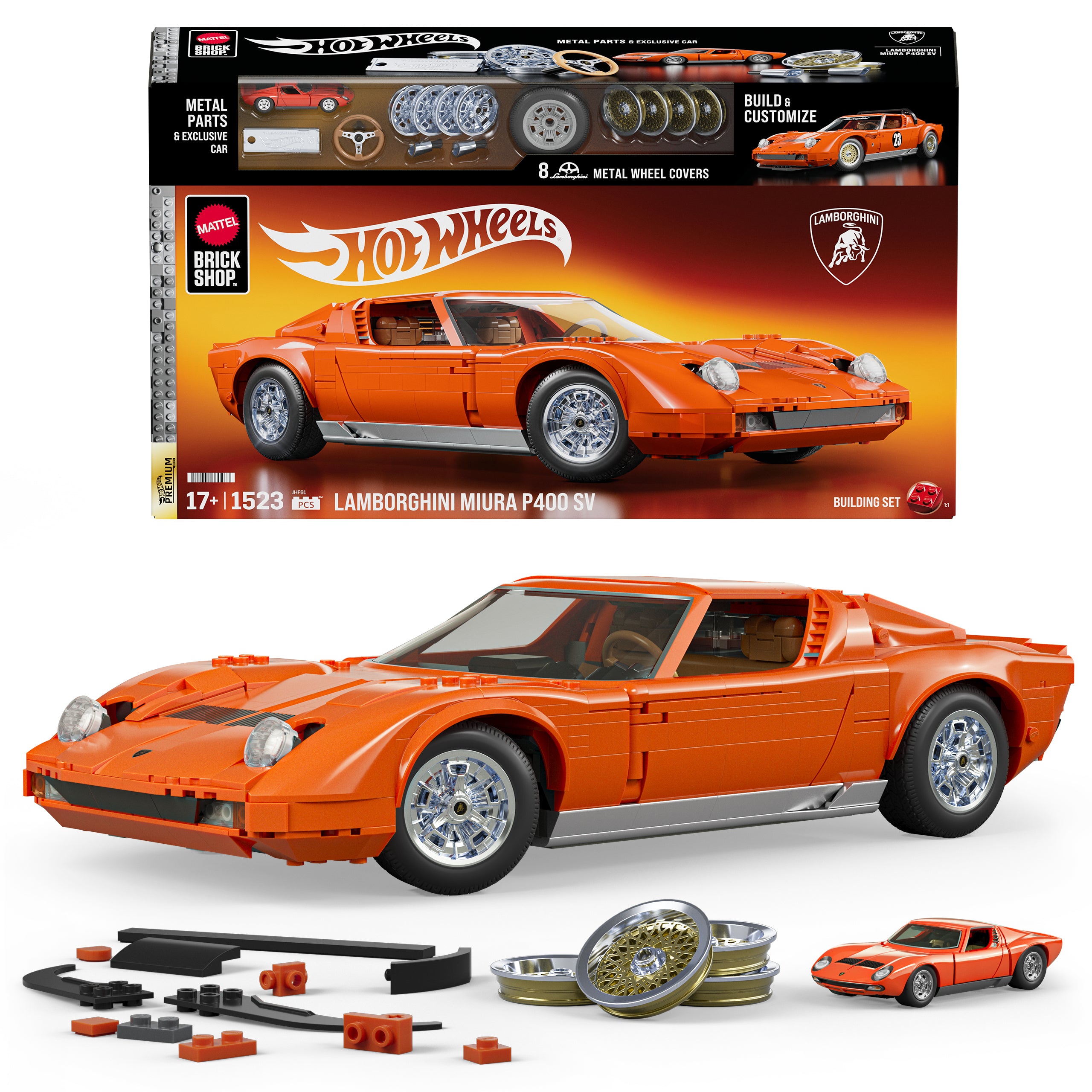 ’71 Lamborghini Miura P400 Sv Building Toy Kit